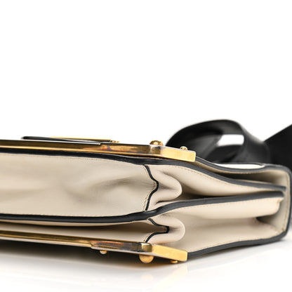 Prada City Calf Saffiano Cahier Bag Talco Black 9 of 10