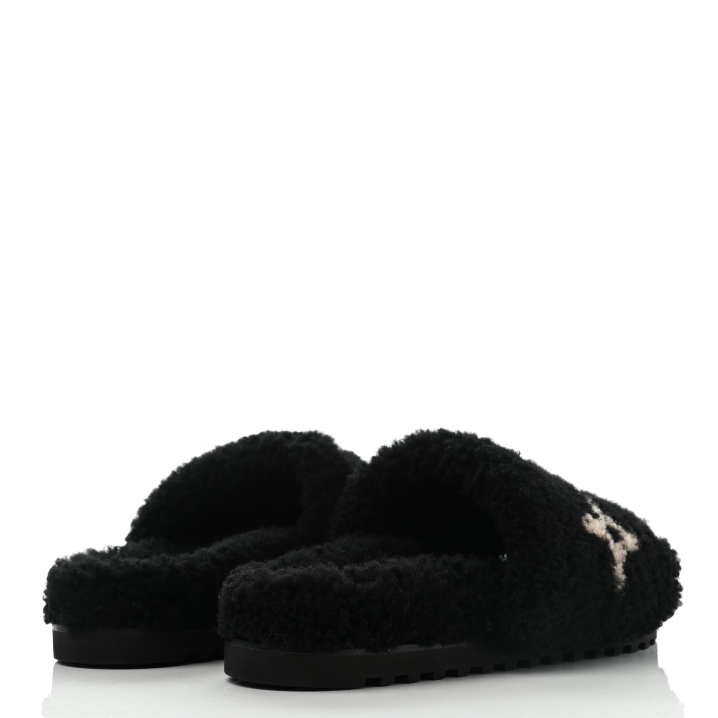 Shearling Paseo Flat Comfort Mule 39 Black