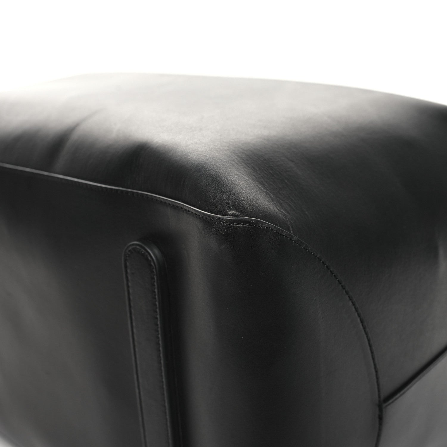 Mansur Gavriel Calfskin Holdall Duffle Bag Black 10 of 11