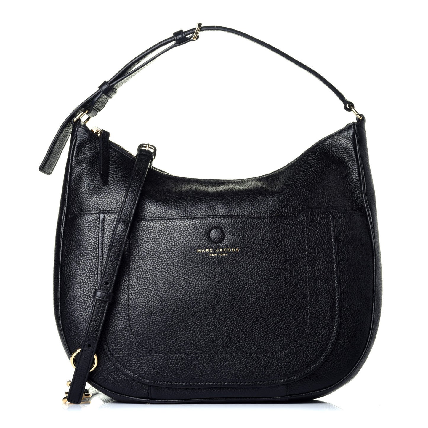 Calfskin Empire City Hobo Black