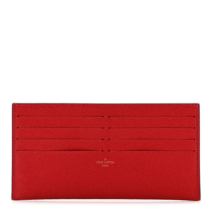 Louis Vuitton Calfskin Felicie Card Holder Insert Cherry 1 of 6