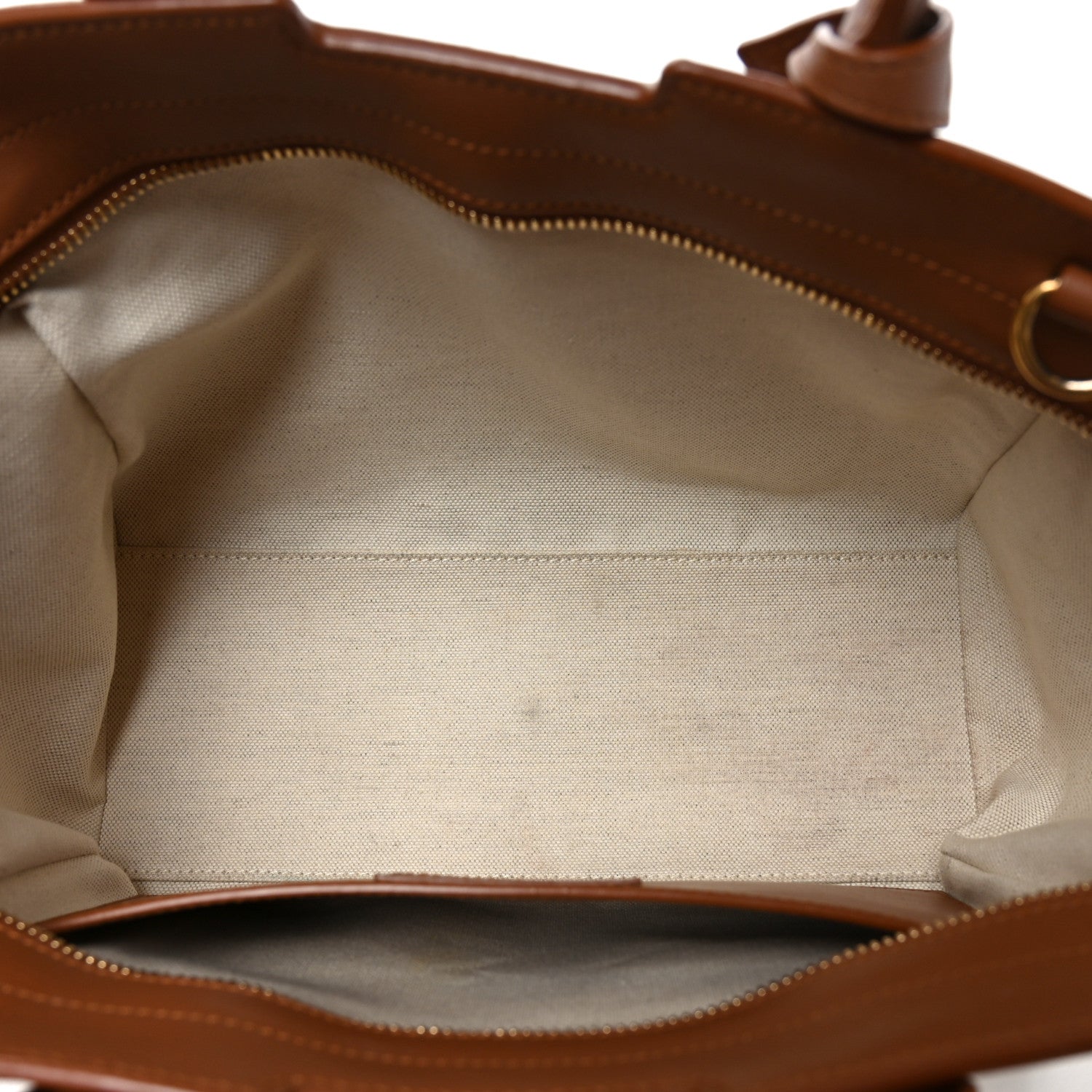 Saint Laurent Canvas Calfskin Baby Monogram Downtown Cabas Greggio Brick 5 of 10