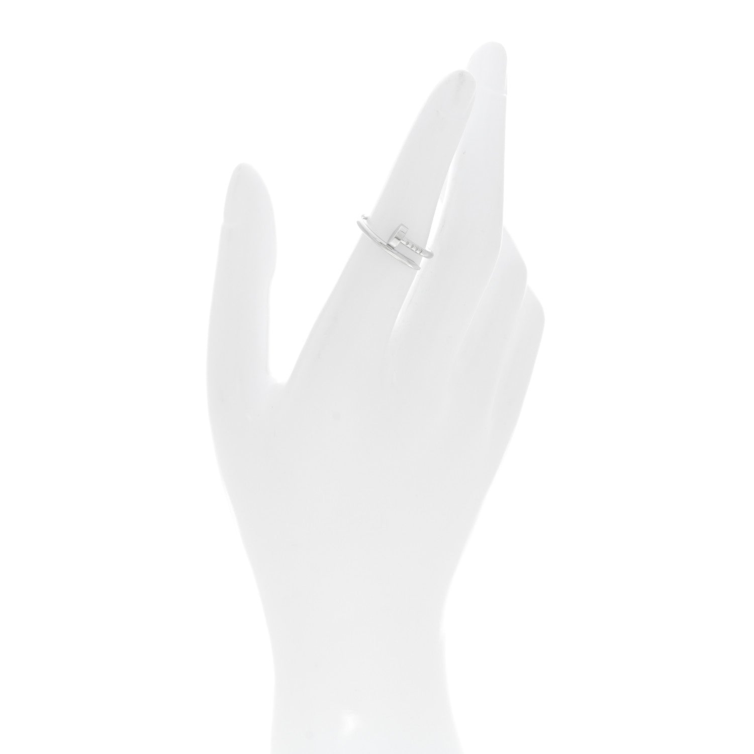 Cartier 18K White Gold Small Juste Un Clou Ring 51 5.75 2 of 5