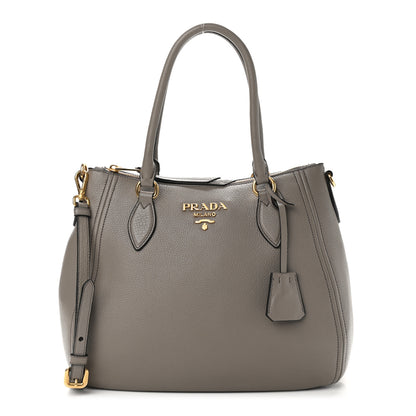 Prada Vitello Phenix Shoulder Bag Argilla 1 of 11