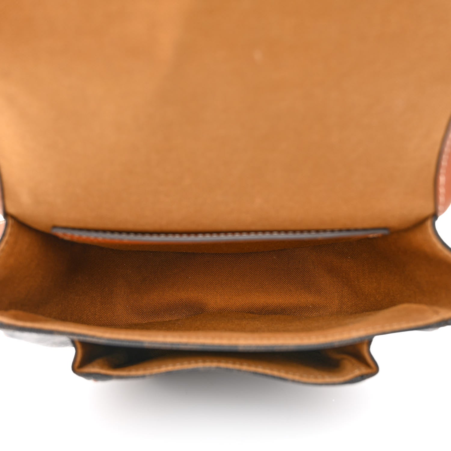 Celine Triomphe Canvas Medium Folco Bag Tan 5 of 11