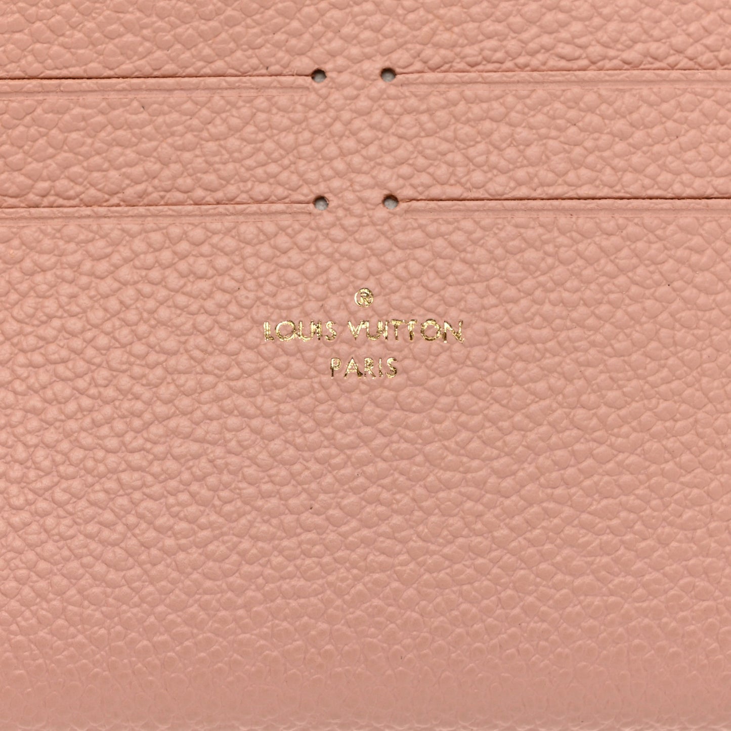 Calfskin Felicie Card Holder Insert Rose Poudre