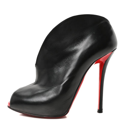 Christian Louboutin Patent Calfskin Chester Fille 120 Ankle Bootie 39 Black 1 of 8