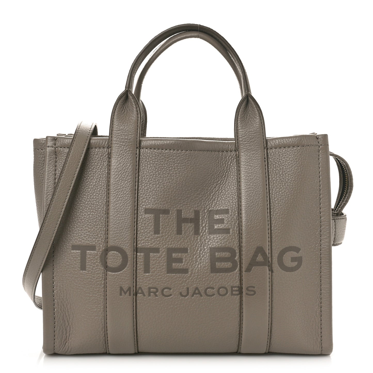 Grained Calfskin Small The Tote Bag Cement