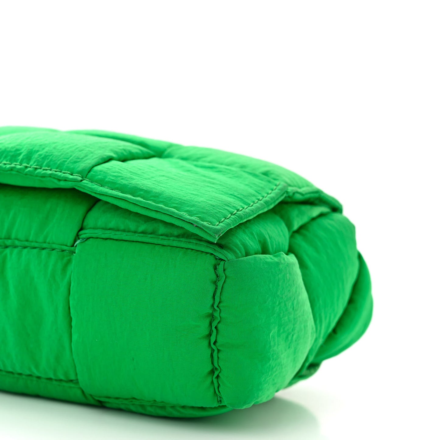 Nylon Intrecciato Padded Tech Mini Cassette Belt Bag Parakeet