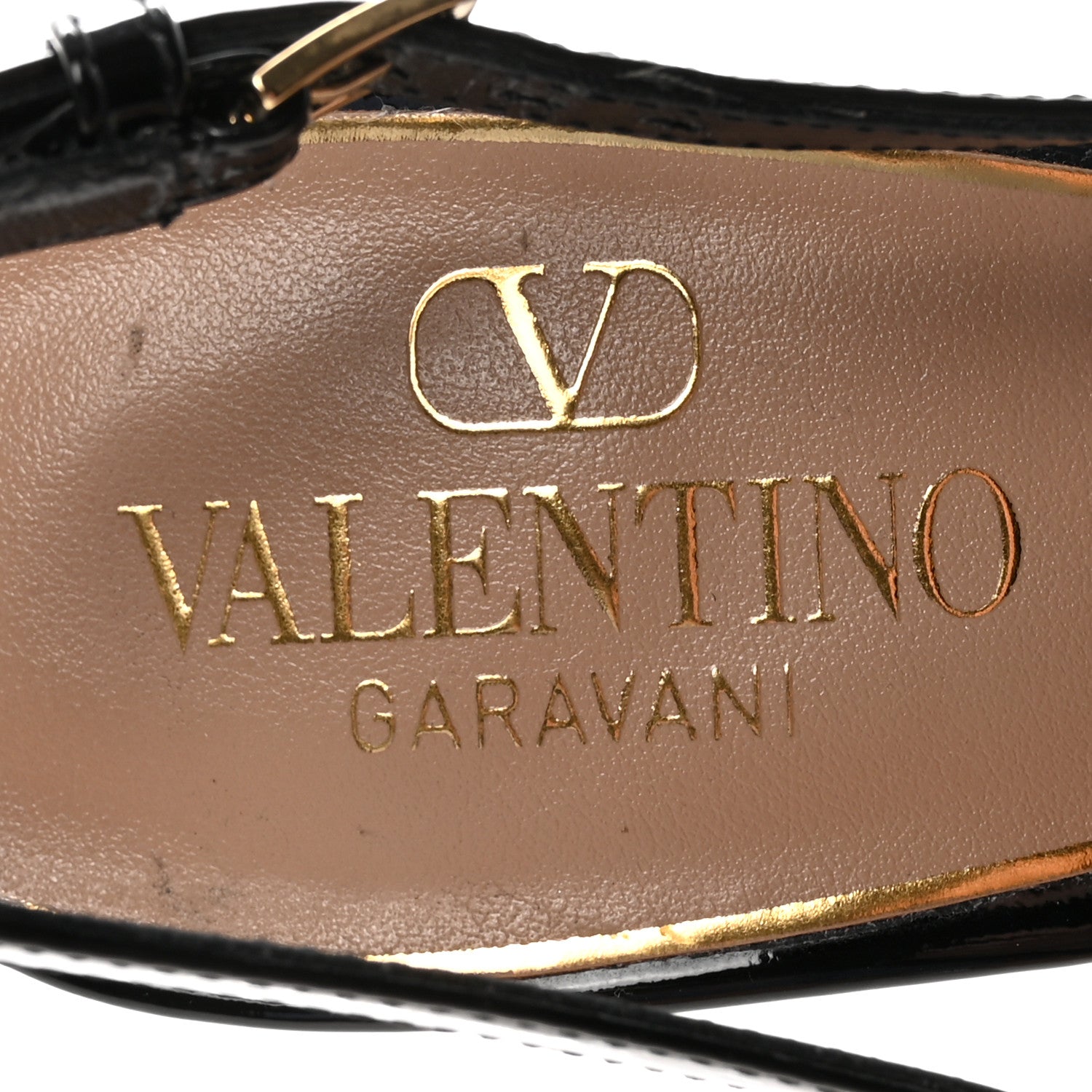 Valentino Garavani Patent Signature Vlogo Slingback 65mm Pumps 38.5 Black 8 of 10