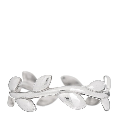 Tiffany Sterling Silver Paloma Picasso Narrow Olive Leaf Band Ring 46 3.75 1 of 5
