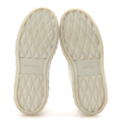 Jimmy Choo Nappa Diamond Light Platform Sneakers 38 White 6 of 10