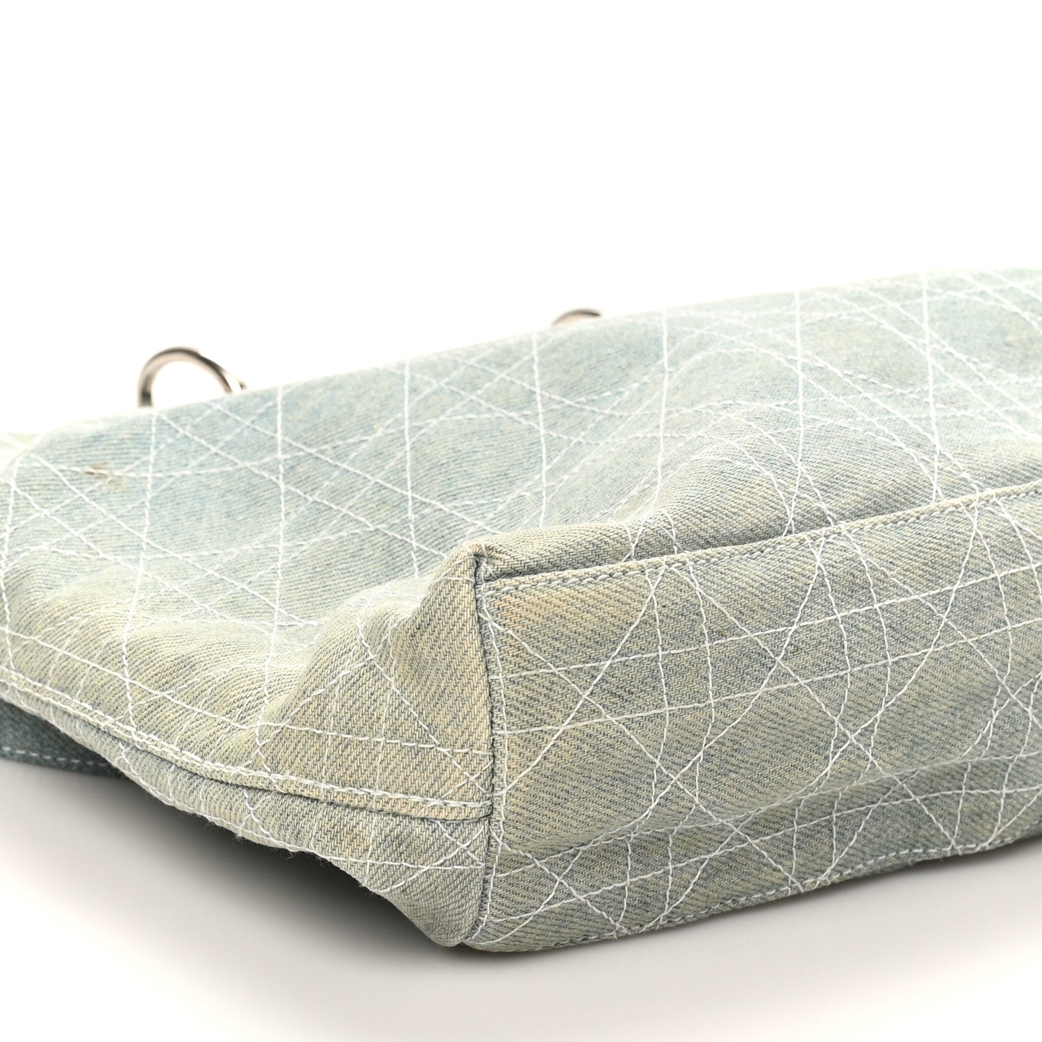 Christian Dior Denim Cannage Lady Dior Light Blue 10 of 11