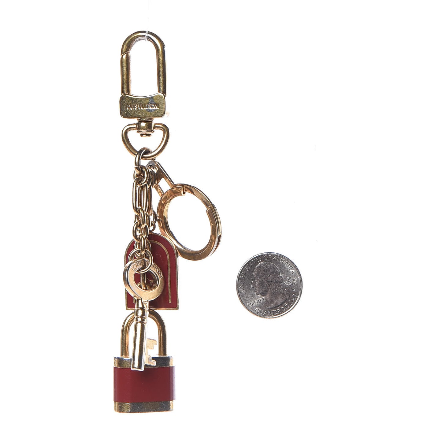 Canedas Bag Charm and Key Holder Red