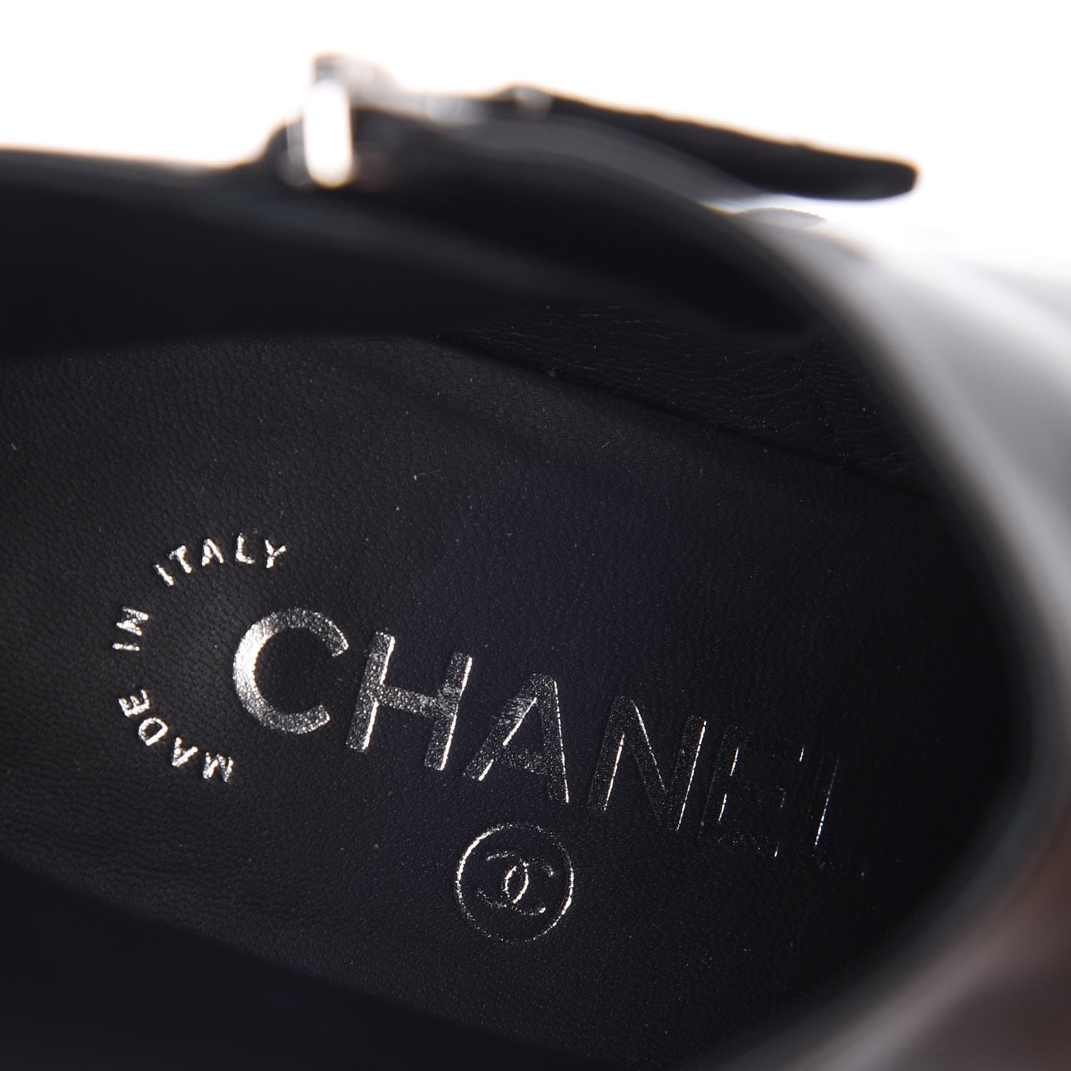 Chanel Lambskin Satin Cap Toe Ankle Boots 39 Black 9 of 10