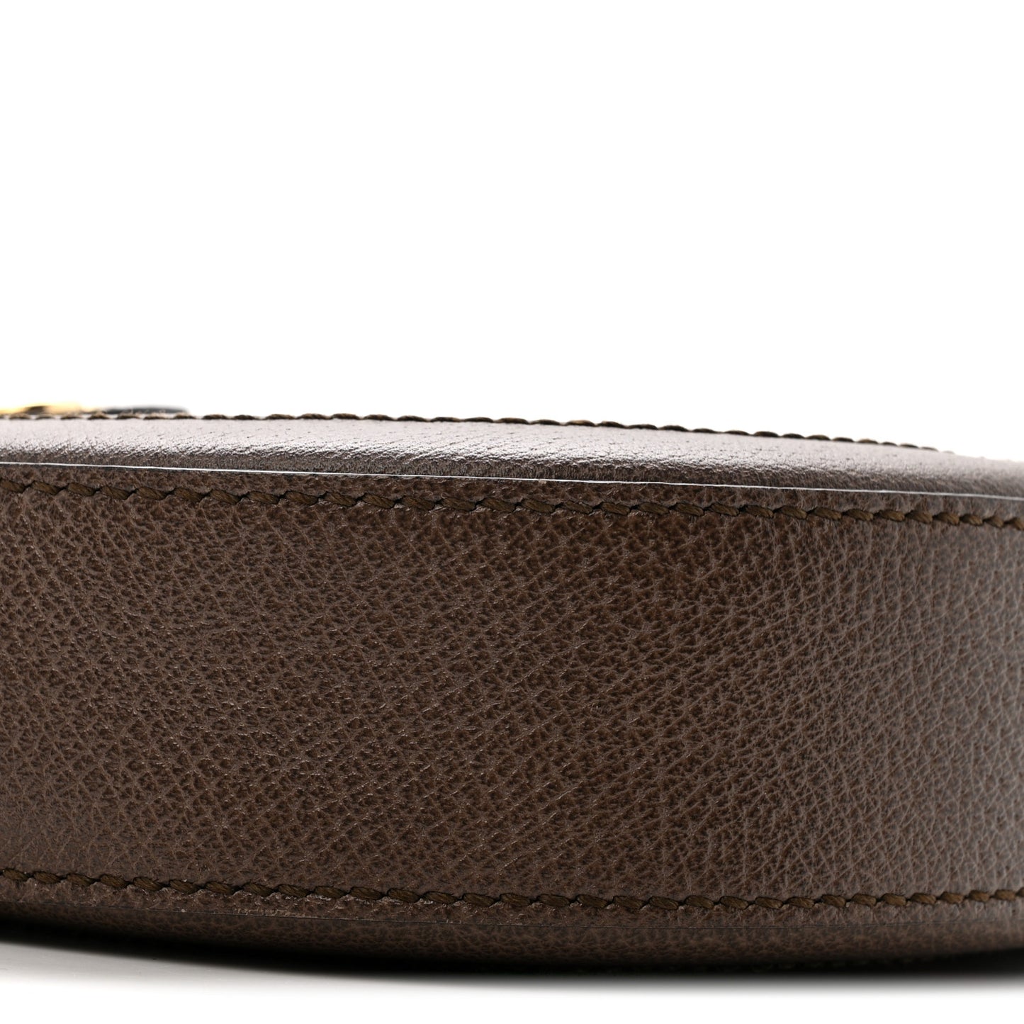 GG Supreme Monogram Web Mini Ophidia Round Shoulder Bag Brown