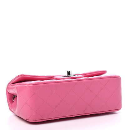 Chanel Lambskin Quilted Mini Rectangular Flap Pink 3 of 8