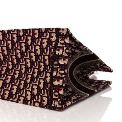 Christian Dior Oblique Medium Book Tote Burgundy Multicolor 9 of 9