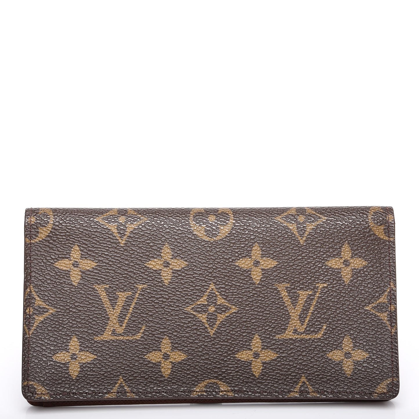Monogram Simple Checkbook Holder Wallet Cover