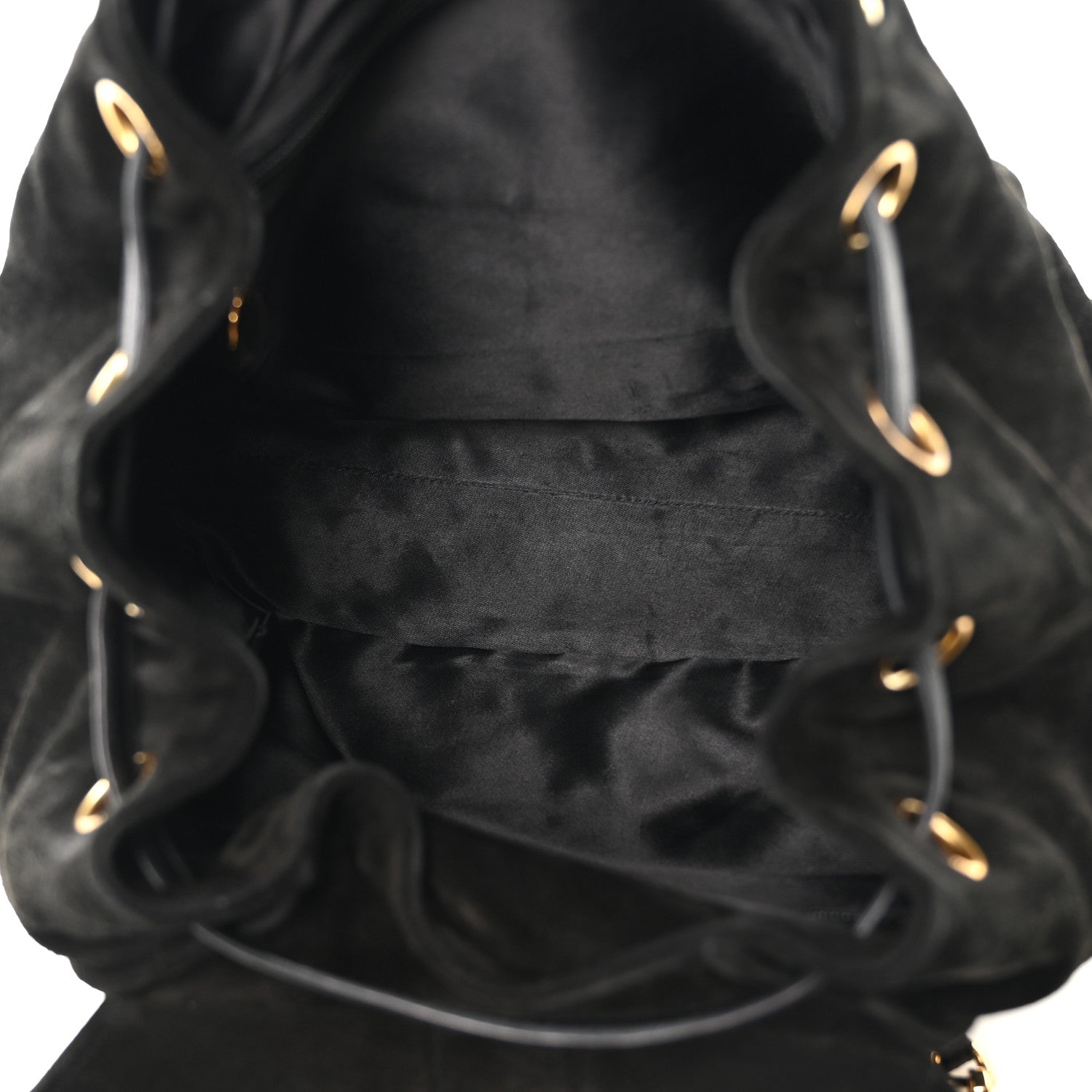 Chanel Suede CC Drawstring Backpack Black 5 of 11
