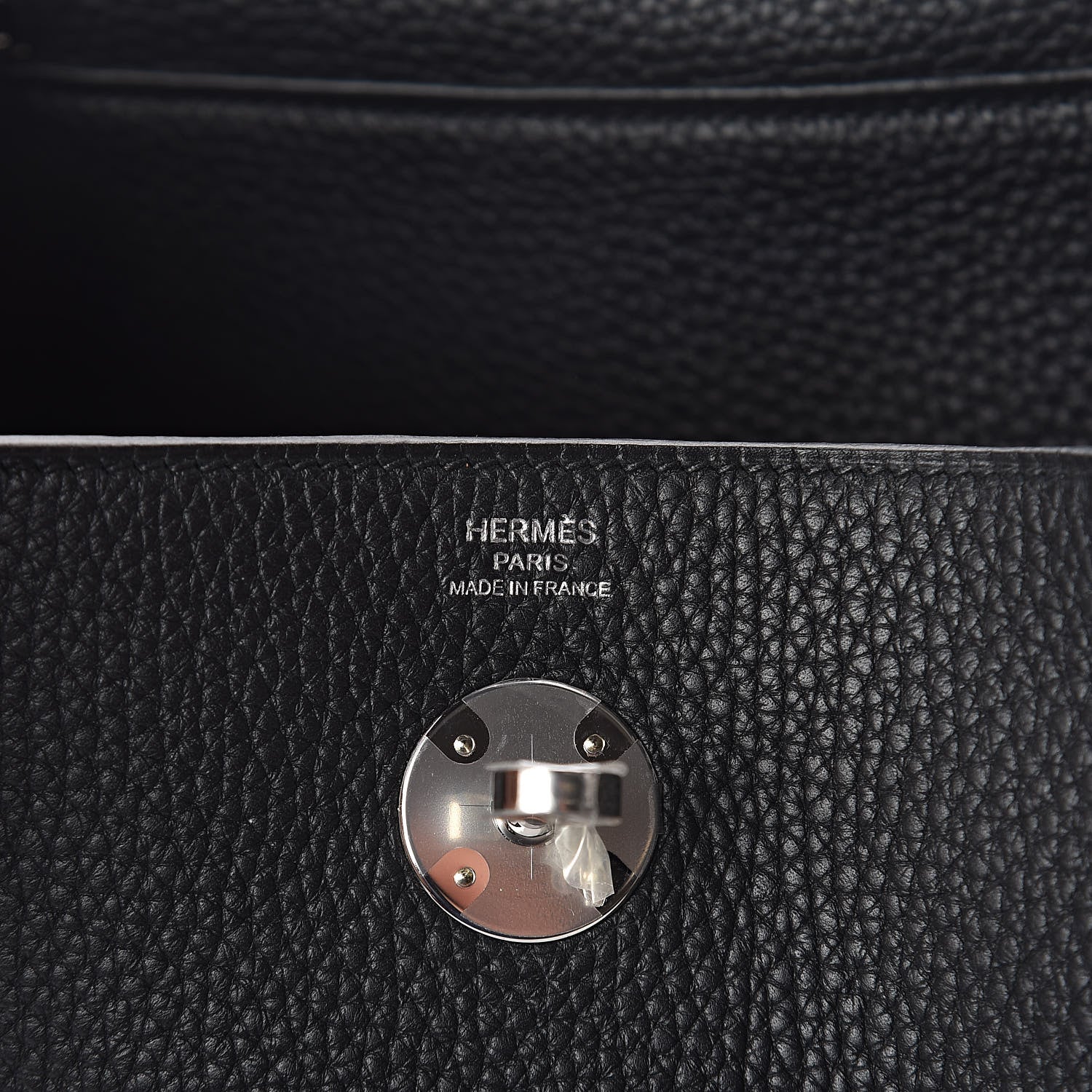 Hermes Taurillon Clemence Lindy 26 Black 6 of 11