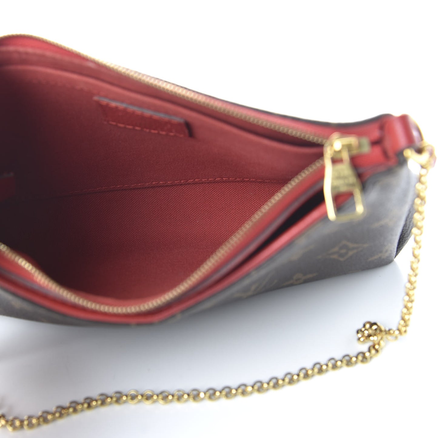 Monogram Pallas Clutch Cherry