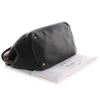 Prada Vitello Daino Tote Black 4 of 10