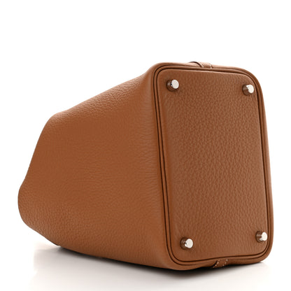 Hermes Taurillon Clemence Picotin Lock 18 PM Gold 4 of 10