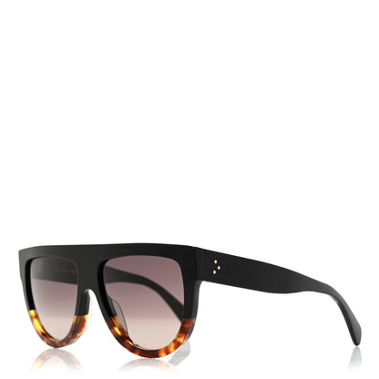 Celine Shadow Sunglasses CL 4001IN Black Havana 1 of 8