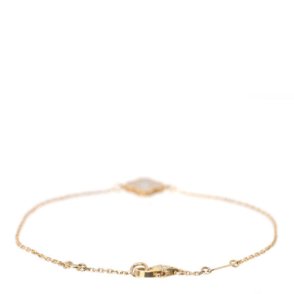Van Cleef & Arpels 18K Yellow Gold Mother of Pearl Sweet Alhambra Bracelet 3 of 7