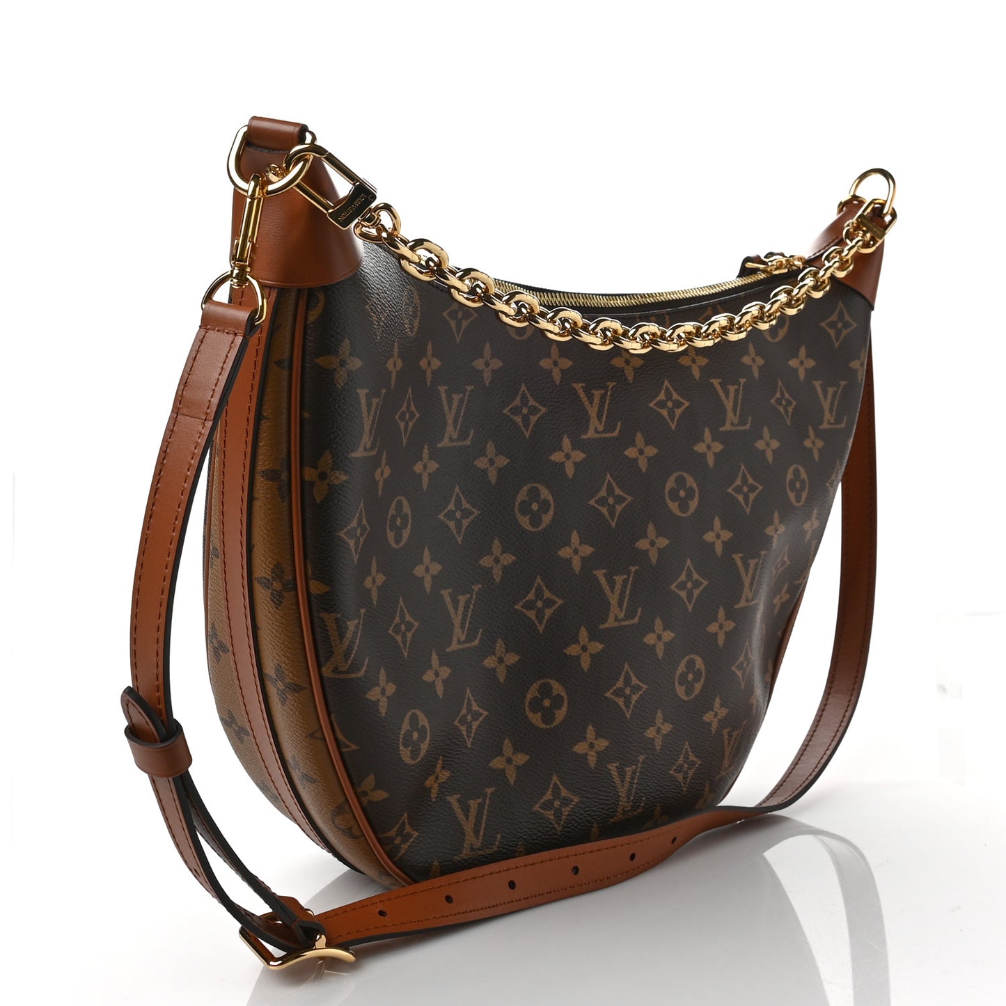 Reverse Monogram Loop Hobo