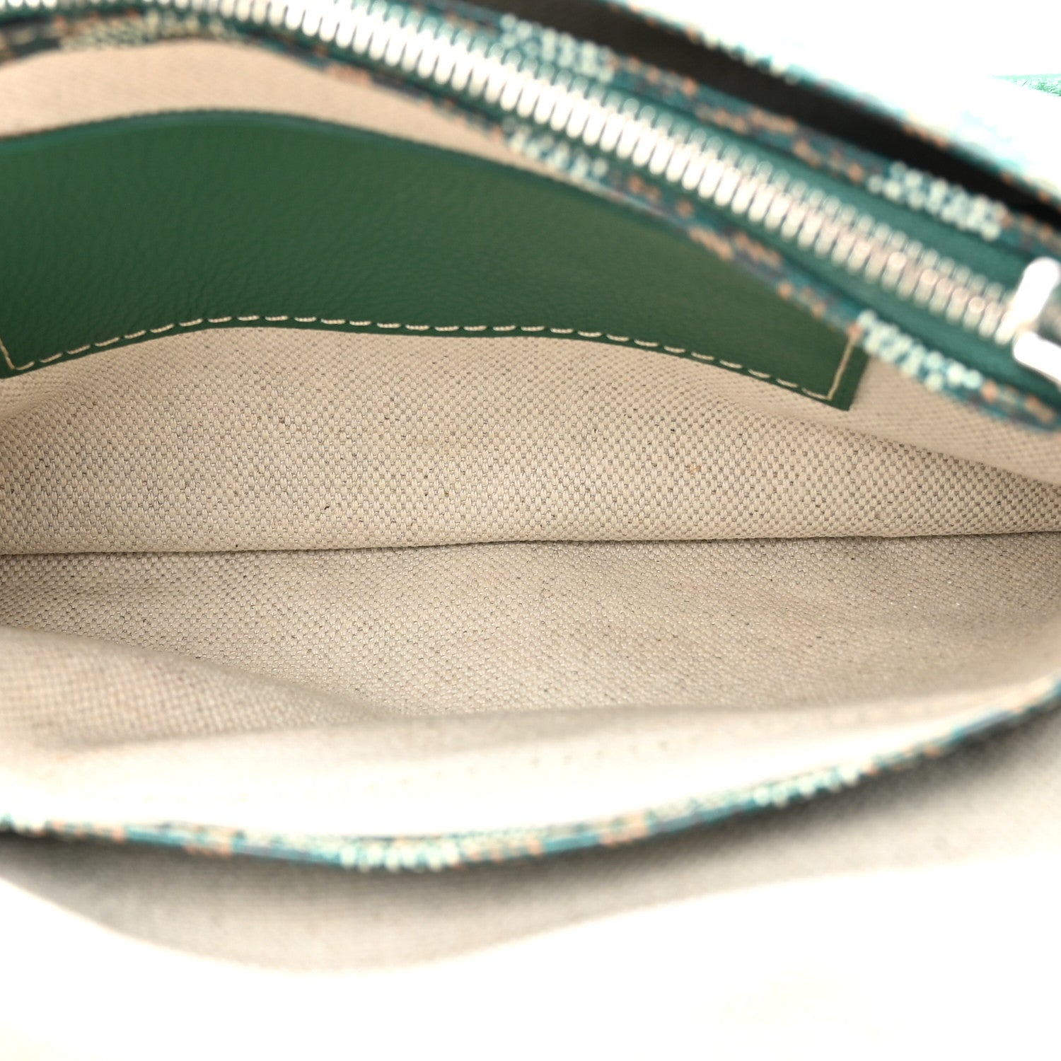 Goyard Goyardine Plumet Wallet Clutch Green 6 of 11