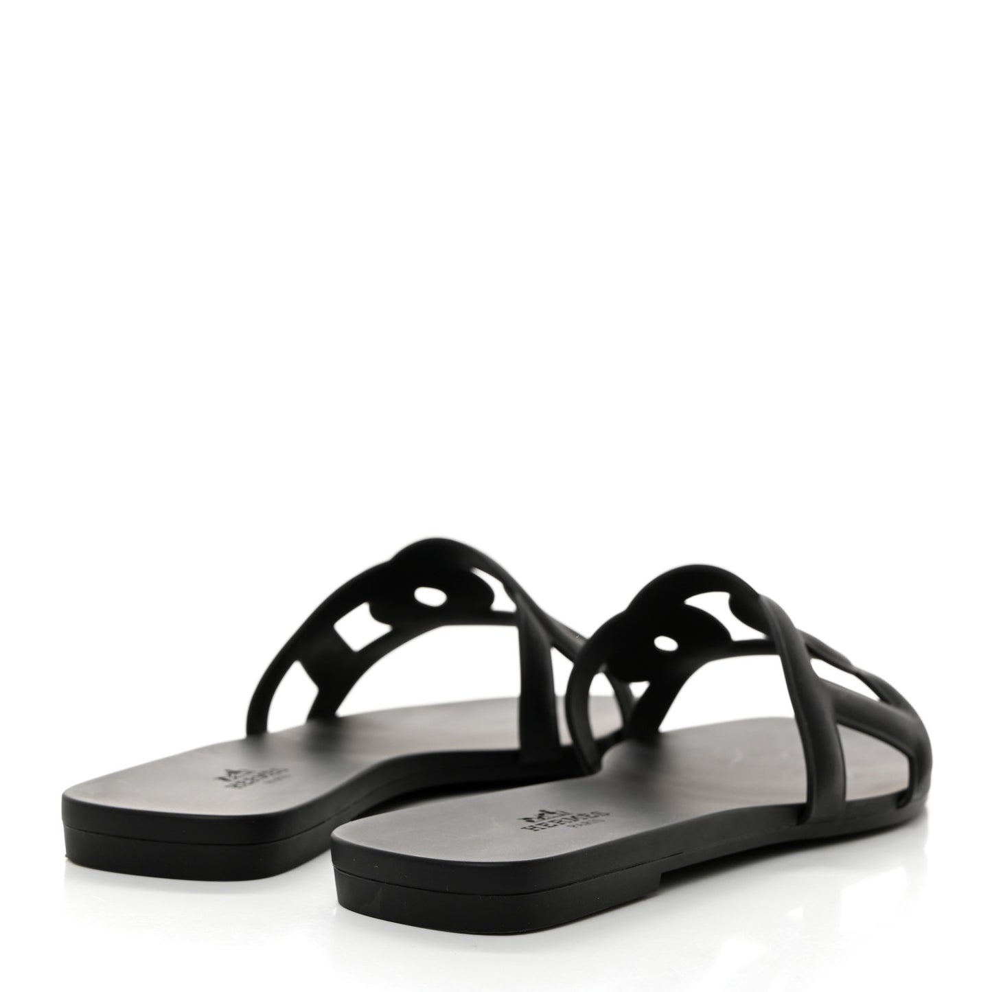 Rubber Aloha Sandals 37 Black