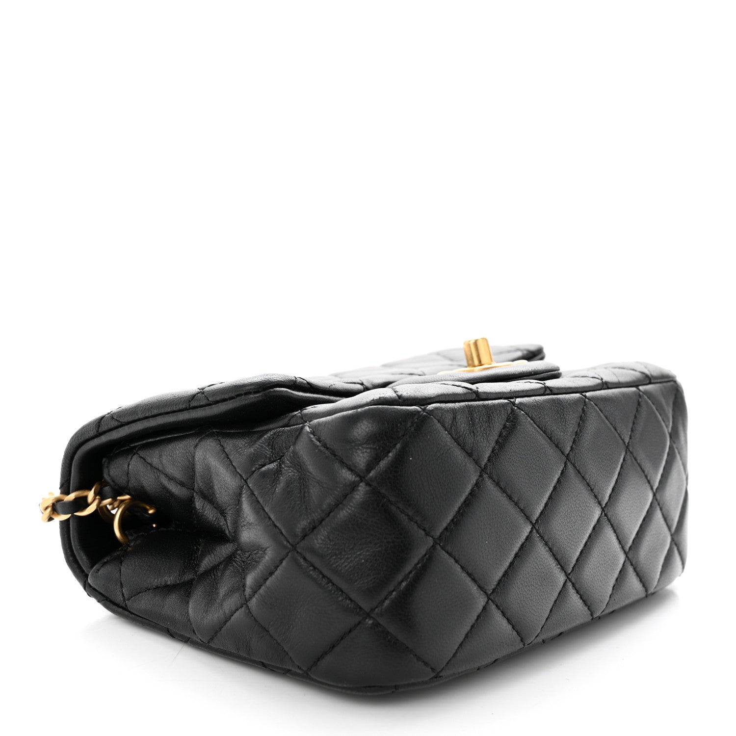 Chanel Lambskin Quilted Mini Pearl Crush Flap Black 4 of 11