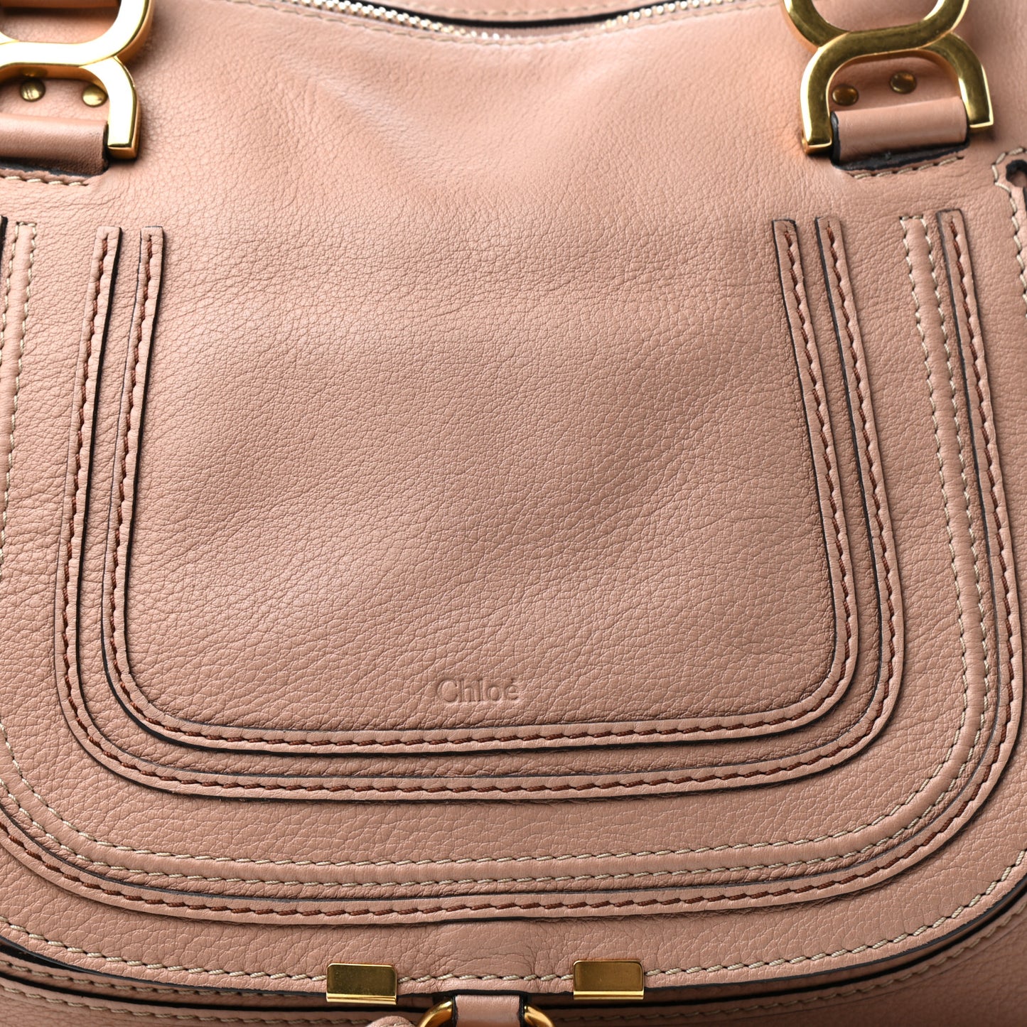 Calfskin Medium Marcie Satchel Peach Pink