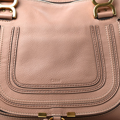 Chloe Calfskin Medium Marcie Satchel Peach Pink 9 of 9