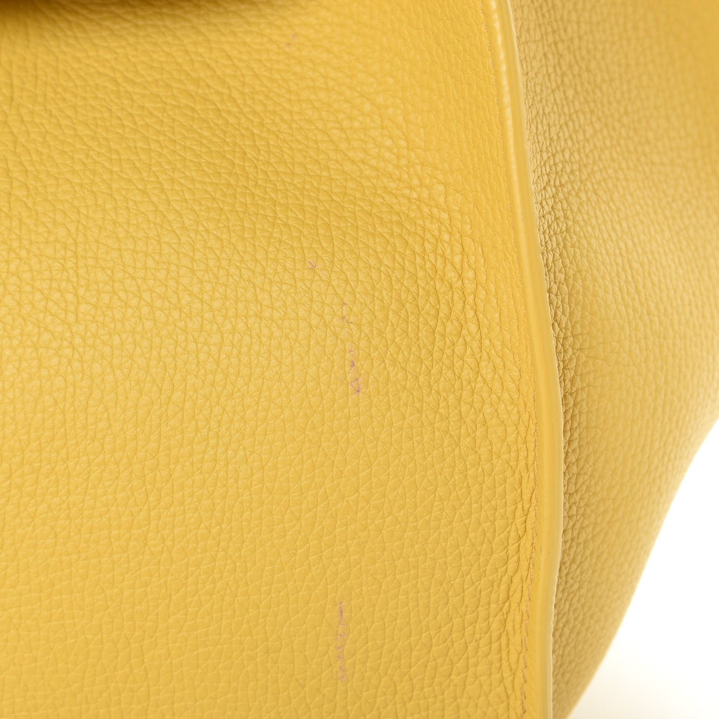 Supple Grained Calfskin Small Long Strap Big Bag Sunflower
