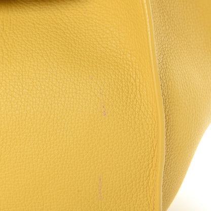 Celine Supple Grained Calfskin Small Long Strap Big Bag Sunflower 15 of 17