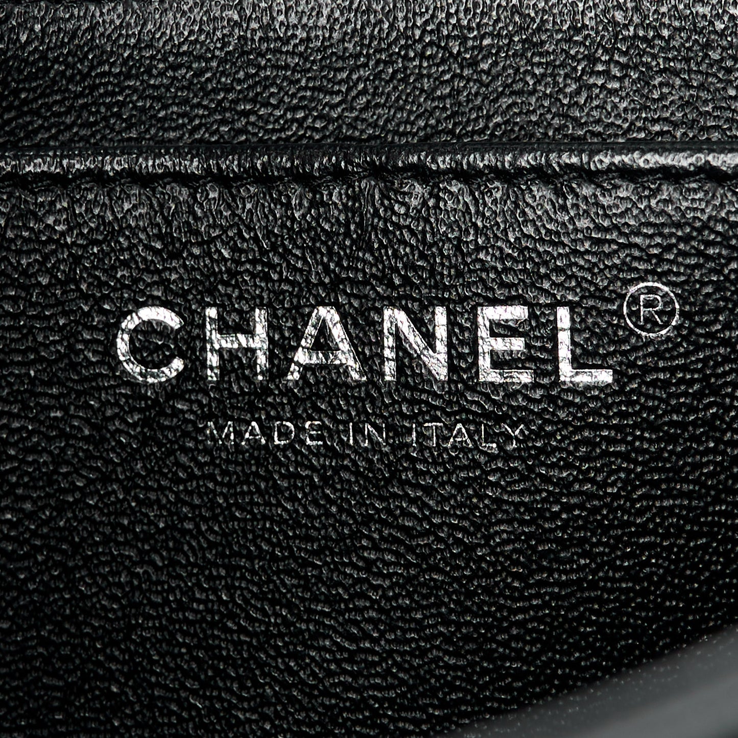 Lambskin Quilted Mini Rectangular Flap Black