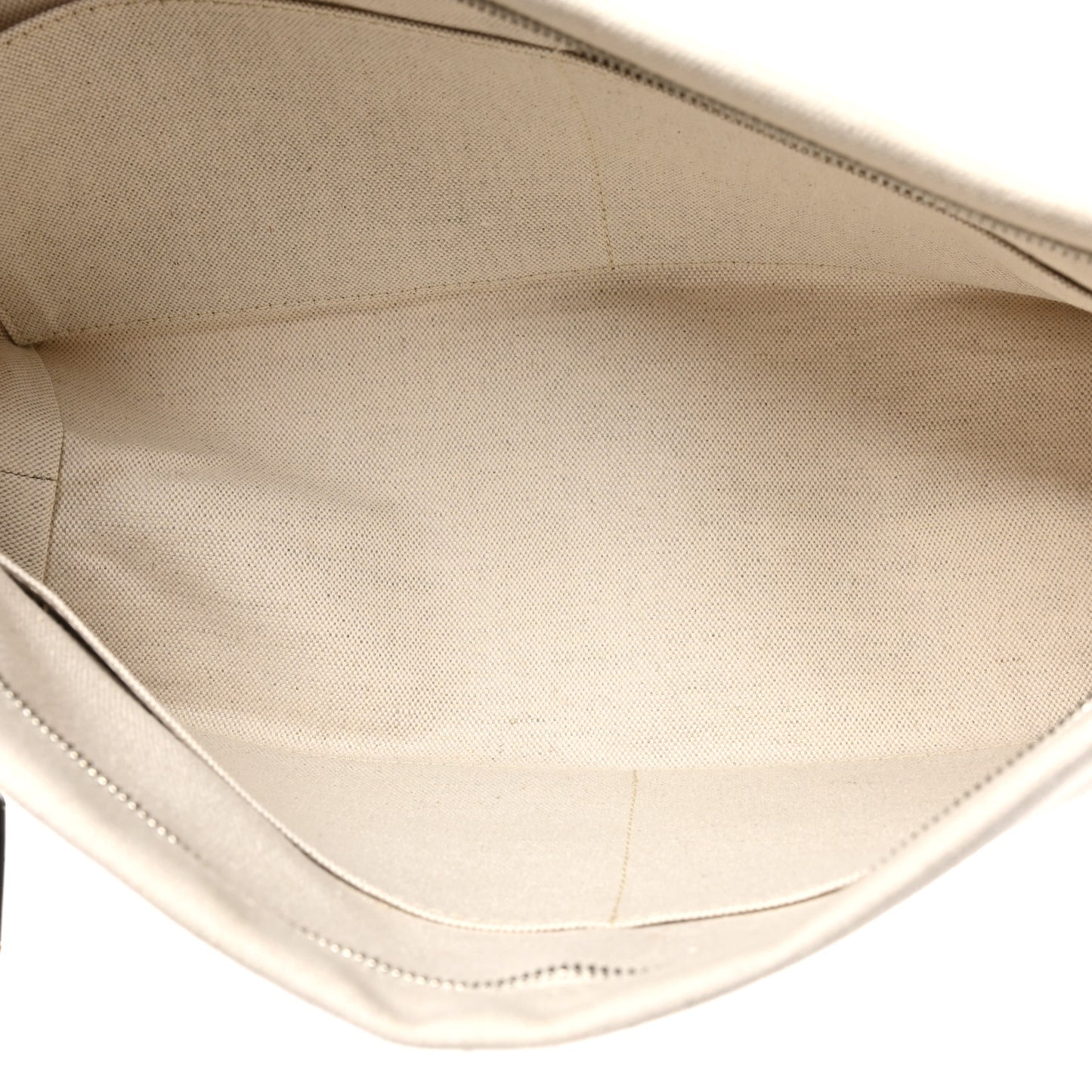 Canvas Necessaire Organizer Pouch Off White