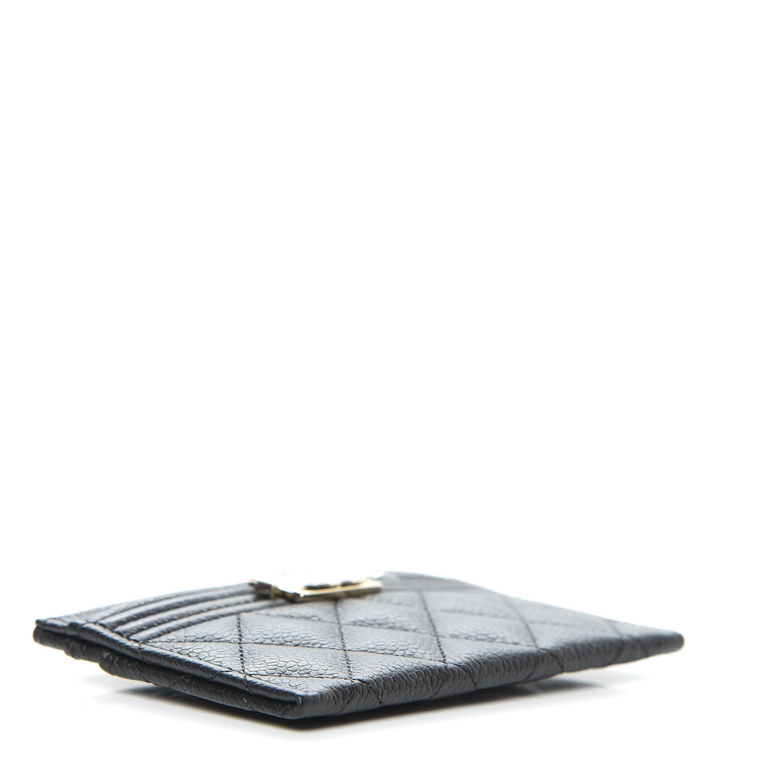 Chanel Caviar Quilted Boy Card Holder Black 4 of 9