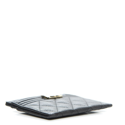 Chanel Caviar Quilted Boy Card Holder Black 4 of 9