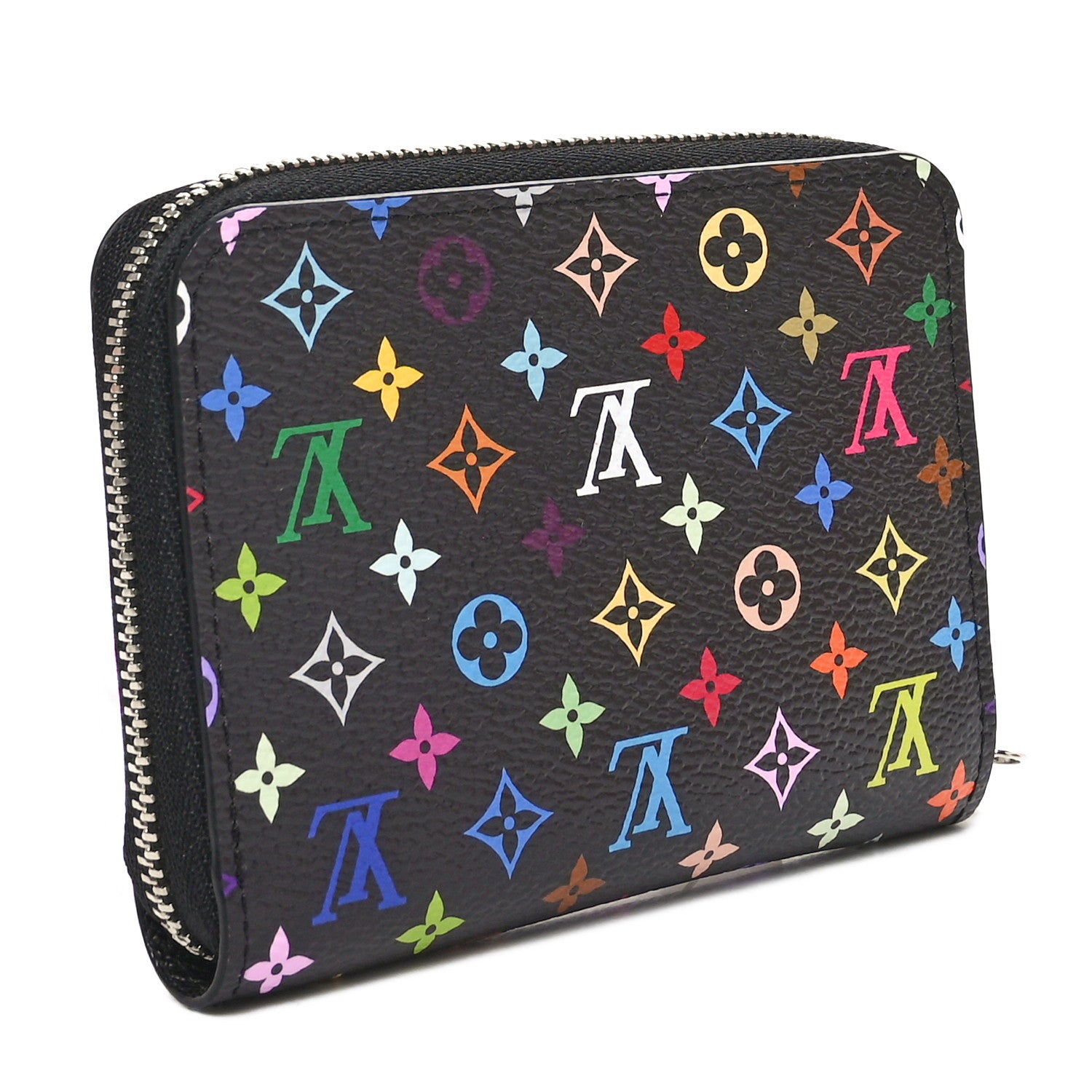 Louis Vuitton LV x TM Monogram Multicolor Zippy Coin Purse Black 3 of 8