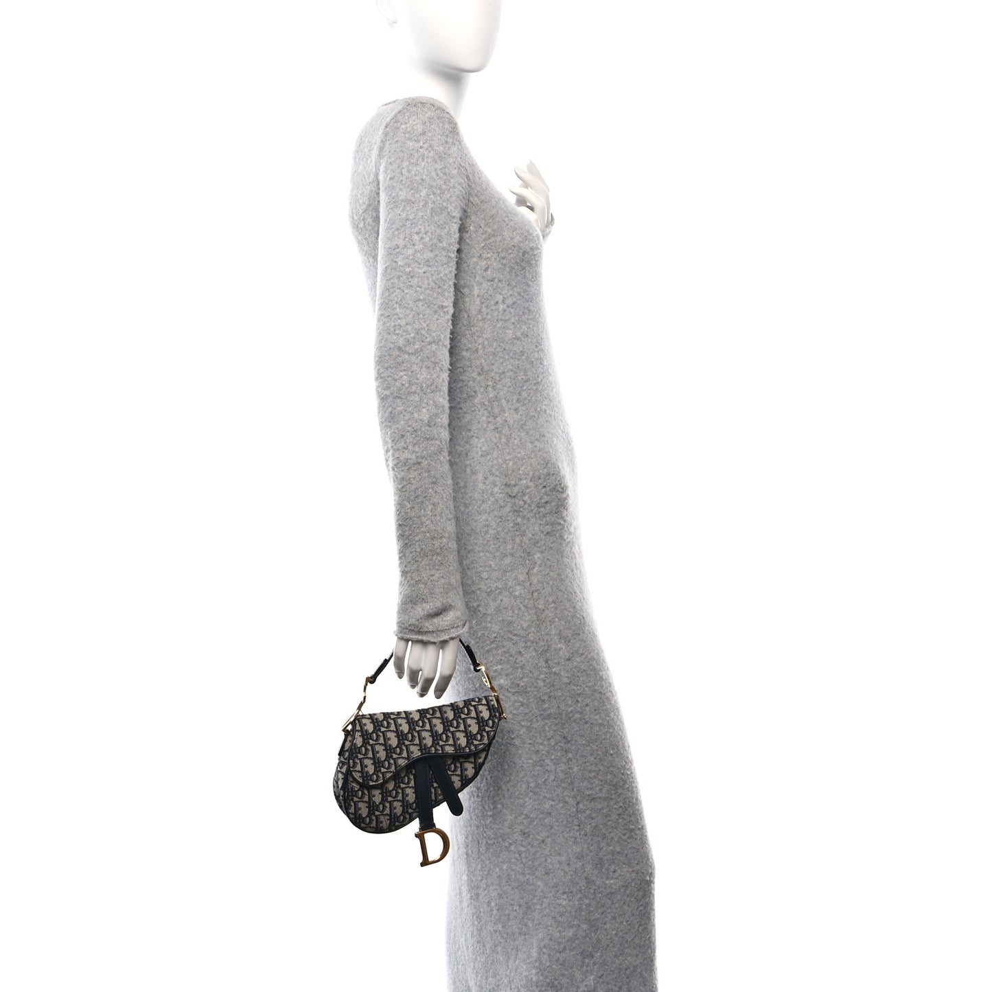 Oblique Mini Saddle Bag Blue