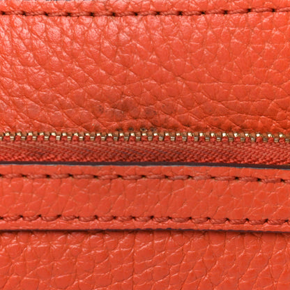 MCM Grained Calfskin Studded Shoulder Bag Orange 11 of 13