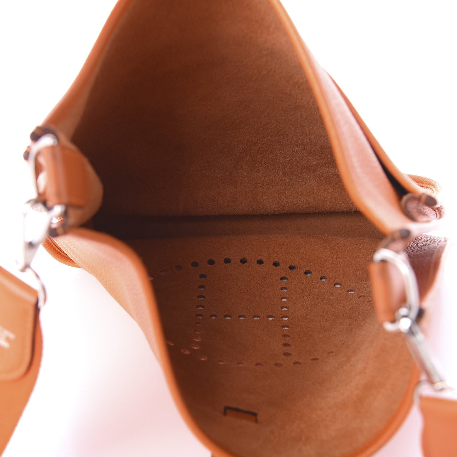 Hermes Taurillon Clemence Evelyne III GM Orange 5 of 9