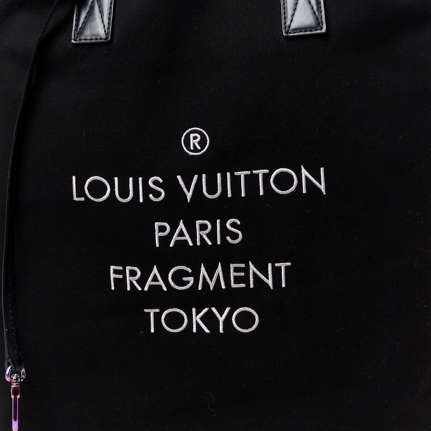 Louis Vuitton Canvas Fragment Cabas Light Tote Bag Black 9 of 12