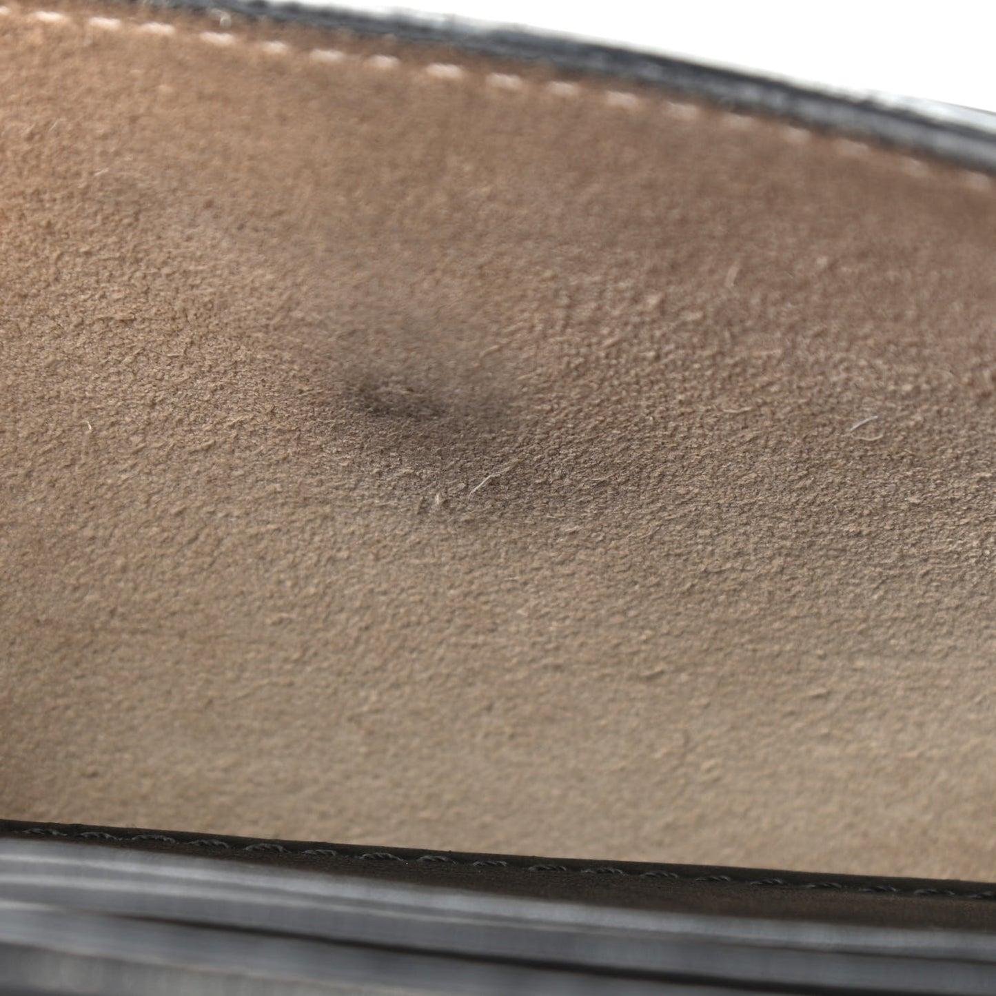 Suede Calfskin Faye Wallet On Strap Black