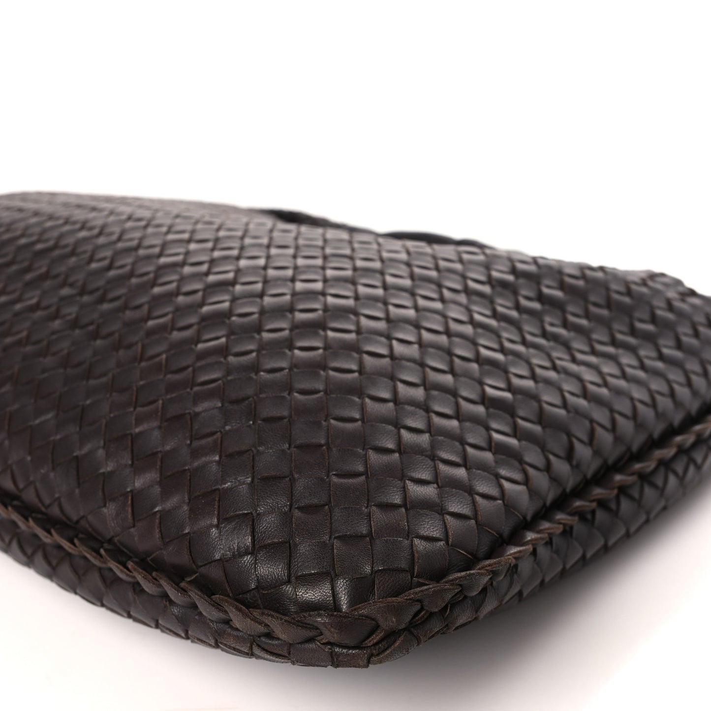 Nappa Intrecciato Large Veneta Hobo Ebano