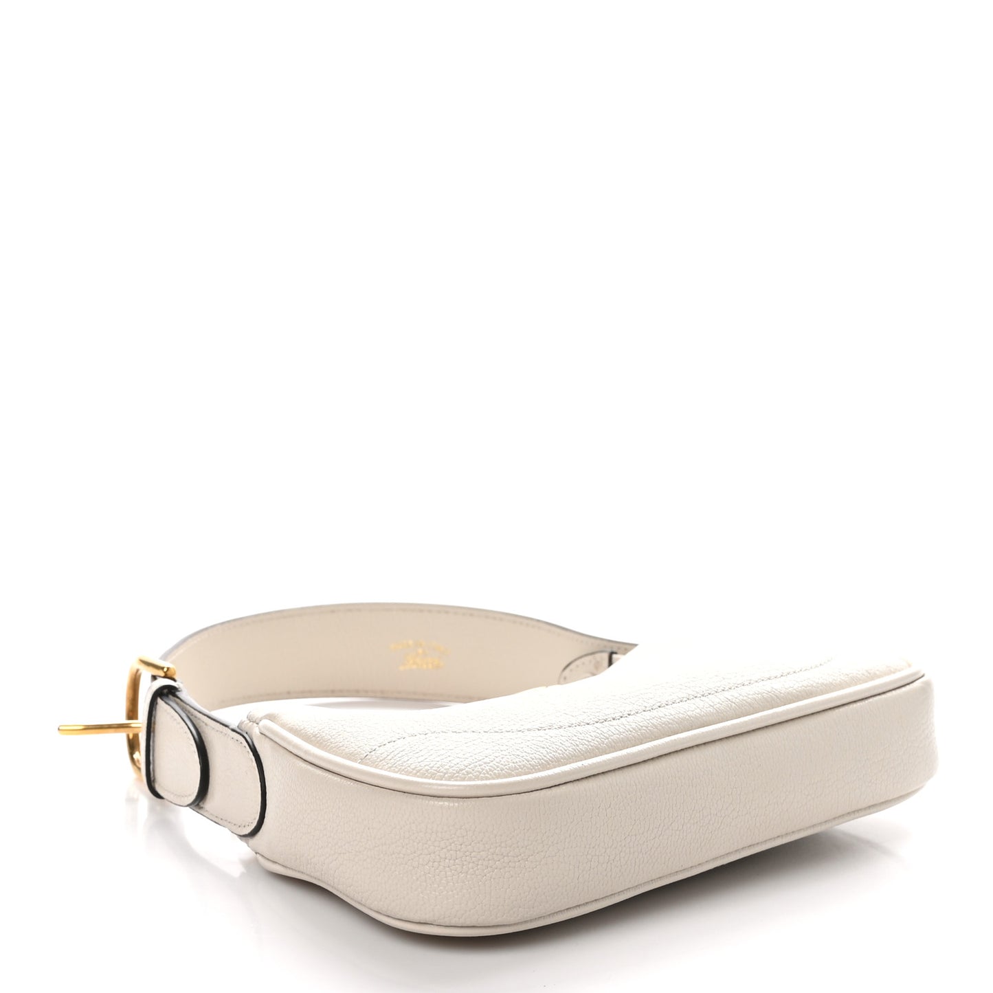 Goatskin Mini Aphrodite Shoulder Bag Mystic White